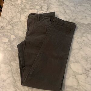 Brooks brothers slim fit gray chino pant, 31x34”